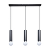 Lampa wisząca Italux Macera PND-33849-3-BK piaskowy czarny