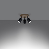 Sollux Lighting Plafon VERDO 3P czarny SL.1292
