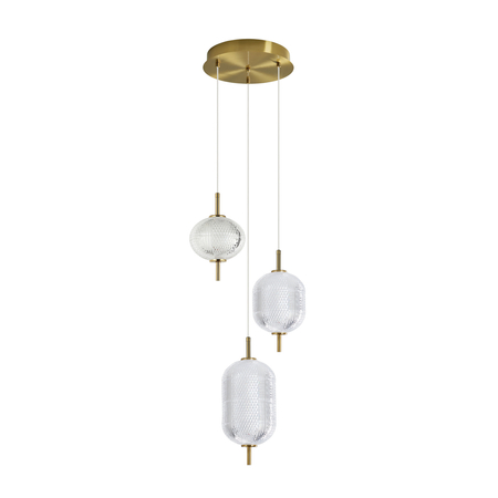 Lampa wisząca Italux Corado PND-81438-3-GD Złoty