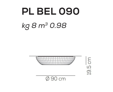 Plafon Axo Light Bell 090 Biały