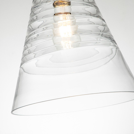 Lampa wisząca Elmore - 1 źródło światła - Oksydowany mosiądz Quintiesse QN-ELMORE-P-BBS
