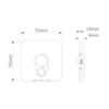 Eko-Light Lampka Podszafkowo-Schodowa Stanley Czarny 3CCT 7,5Listwa LED7,5cm EKB1392 CZARNY