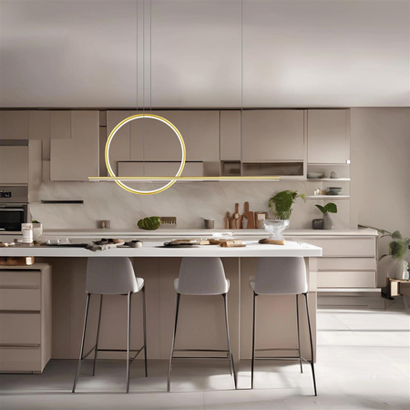 Lampa wisząca Linea 100 No.2 40cm 4k złota