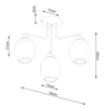 Sollux Lighting Żyrandol FILLAN 3 czarny SL.1144