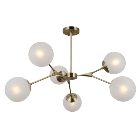Lampa wisząca Italux Annes PND-56980-6B Brąz antyczny