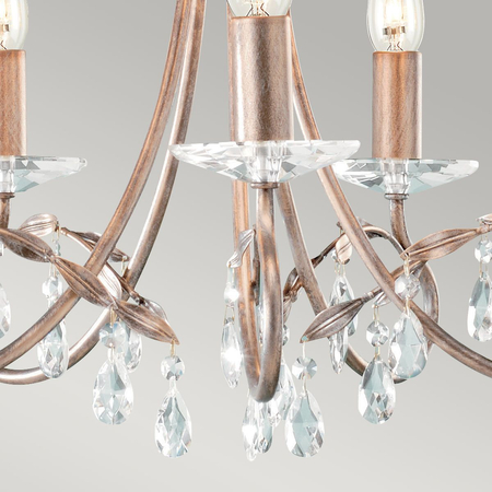 Żyrandol Elstead Lighting Christina patyna CRT5-SILVER-GOLD