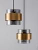 Lampa wisząca Luces Exclusivas VIEJA czarny/złoty LE42624