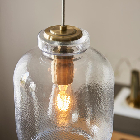 Lampa wisząca Endon Lighting Lyra 106923 mosiądz