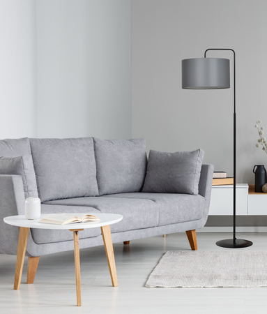 Lampa podłogowa TRAPO LP1 BL GRAY Emibig 570/3 czarny/chrom