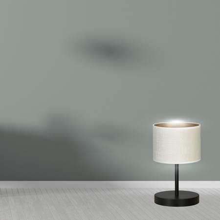 Lampa stołowa HILDE LN1 BL WHITE Emibig 1052/LN1 biały/czarny