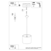 Sollux Lighting Lampa wisząca FOOTBALL B 30 SL.1426