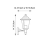 Kinkiet zewnętrzny Endon Lighting Klien YG-861-SS stalowy
