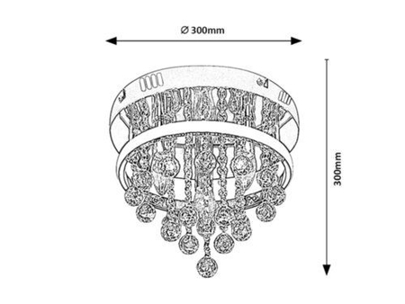 Lampa sufitowa Rabalux Pallas 2236 chrom