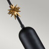 Lampa wisząca Elstead Lighting Etoile czarny/złoty ETOILE-P-M-MB