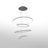 Lampa wisząca Ledowe Okręgi No.4 100cm 4k Różowe Złoto Dali