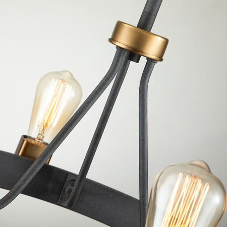 Lampa wisząca / Półplafon Silas - 4 źródła światła Quintiesse QN-SILAS-4P-DZ