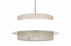 Lampa wisząca CEZAR Kaja K-5271 biały/beżowy