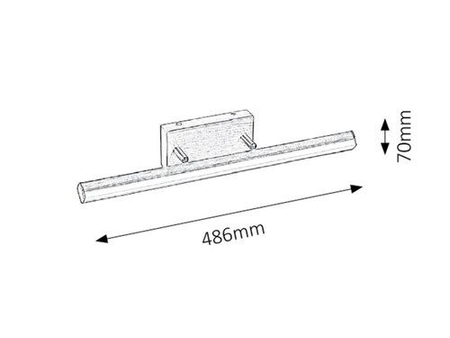 Lampa łazienkowa Rabalux Silas 5720 brąz