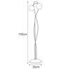 Lampa podłogowa Kaja NELA K-5353 czarny, biały
