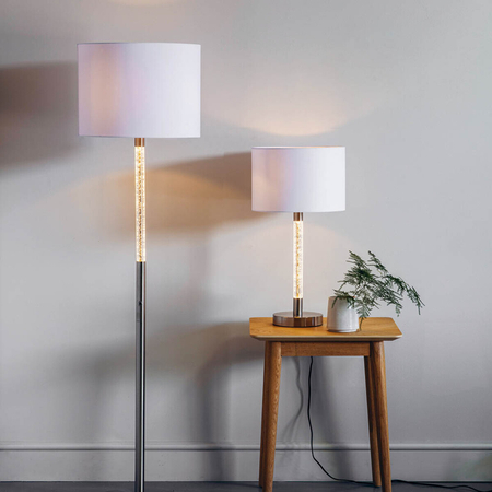 Endon Lighting Lampa podłogowa 71620 biały/chrom
