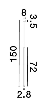 Lampa wisząca Luces Exclusivas BALA - czarny LE43236