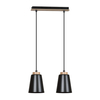 Lampa wisząca BOLERO 2 BLACK Emibig 442/2 czarny