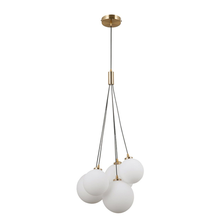 Lampa wisząca Italux Perlos PND-54456-5-HB Miodowy mosiężny