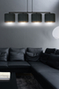 Lampa wisząca HILDE 4 BL BLACK Emibig 1054/4 czarny