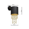 Milagro Kinkiet ALMERIA BLACK/GOLD 1xE27 MLP6438 CZARNY / ZŁOTY