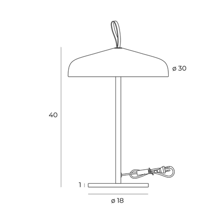 Lampa stołowa Maxlight NORD T0049 czarny