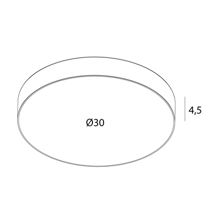 MAXLIGHT C0271 PLAFON LUMOS 24W, BIAŁY,IP44