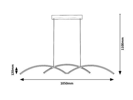 Lampa wisząca Rabalux River 6899 czarny