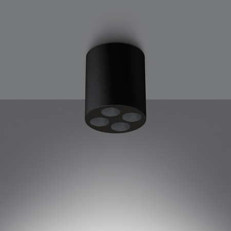 Sollux Lighting Plafon ZOE czarny LED SL.1210