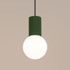 Sollux Lighting Lampa wisząca HALO 1 zielona oliwka SL.1724