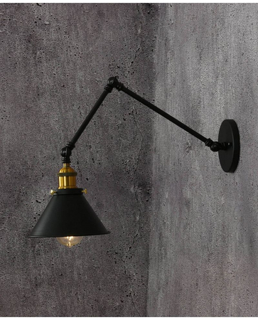 Kinkiet Lumina Deco LDW-B005-2-BK Gubi W2