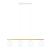 Lampa wisząca ALLORA 4 Emibig 1255/4 biały/złoty