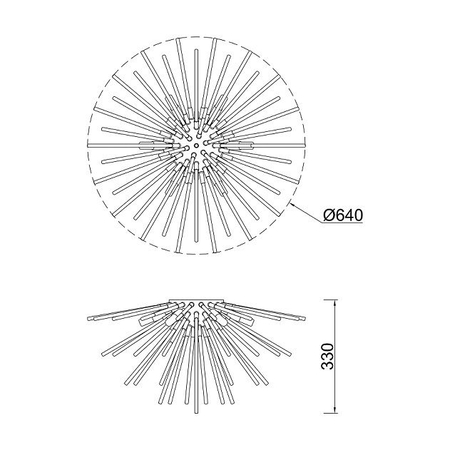 Plafon Zuma Line C0491-06B-F7DY Urchin