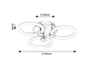 Lampa sufitowa Rabalux Sotiris 71007 chrom satyna