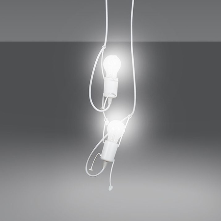 Lampa wisząca BOBI 2 WHITE Emibig 538/2 biały
