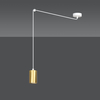 Lampa wisząca TRAKER 1 WH/GOLD Emibig 527/1 biały/złoty