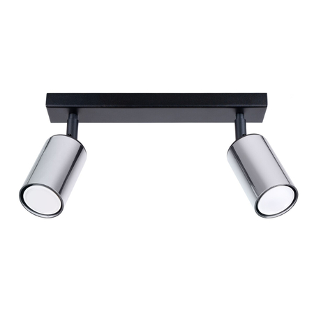 Sollux Lighting Plafon WINX 2 czarny/chrom SL.1367