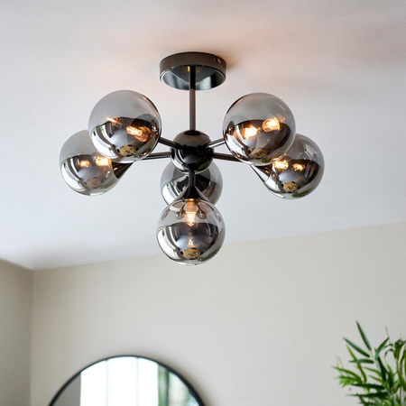 Lampa sufitowa Endon Lighting Oscar 101148 chrom