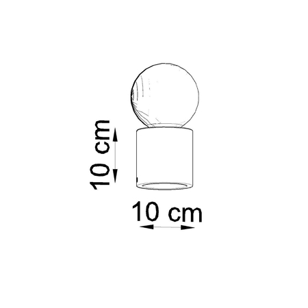 Sollux Lighting Lampa biurkowa SALGADO naturalne drewno SL.0674