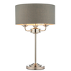 Lampa stołowa Endon Lighting Highclere 99149 nikiel