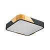 Lampa sufitowa Italux Santer PLF-13187-BK-WO Drewno, czarny