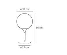 Lampa stołowa Artemide 1049010A Castore 35