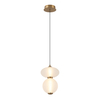 Lampa wisząca Italux Nico PND-8545-2-AB-WH Czarny, złoty