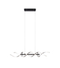 Lampa wisząca Trio 341810205 czarny/srebrny