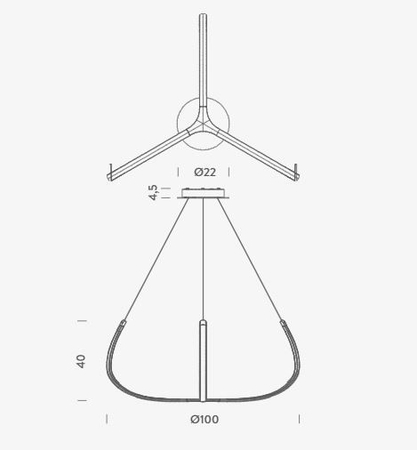 Lampa wisząca Nemo ALYLNN53 Alya Czarna