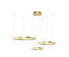 Lampa wisząca HALO PENDANT 80+60+40 CCT GO + REMOTE CONTROL Azzardo AZ4973 złoty